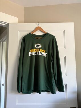 Green Bay Packers Men's Long-Sleeve Performance Tee - Dark Green 2xl